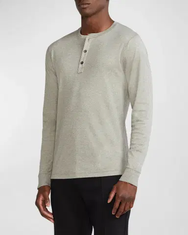 Ralph Lauren Purple Label Men 's Long-Sleeve Henley Shirt | Thumbnail 5 Ralph Lauren Purple Label Men 's Long-Sleeve Henley Shirt | Thumbnail 5