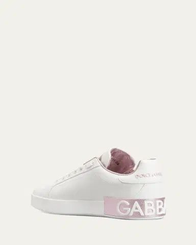 Dolce & Gabbana Portofino Bicolor Logo Low-Top Sneakers | Thumbnail 4 Dolce & Gabbana Portofino Bicolor Logo Low-Top Sneakers | Thumbnail 4