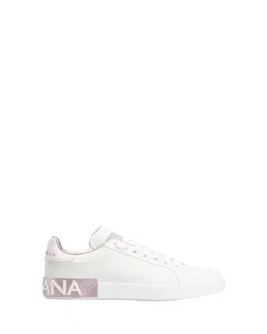 Dolce & Gabbana Portofino Bicolor Logo Low-Top Sneakers | Thumbnail 1 Dolce & Gabbana Portofino Bicolor Logo Low-Top Sneakers | Thumbnail 1