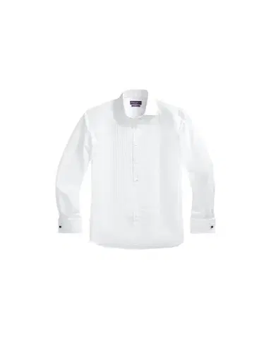 Ralph Lauren Purple Label Poplin French Cuff Tuxedo Shirt | Thumbnail 1 Ralph Lauren Purple Label Poplin French Cuff Tuxedo Shirt | Thumbnail 1