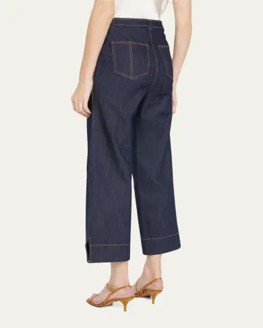 Cinq à Sept Benji Wide-Leg Denim Pants | Thumbnail 3 Cinq à Sept Benji Wide-Leg Denim Pants | Thumbnail 3