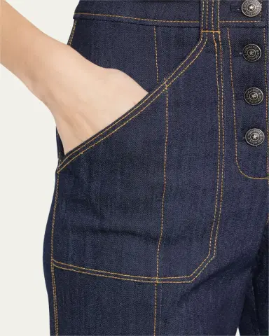 Cinq à Sept Benji Wide-Leg Denim Pants | Thumbnail 5 Cinq à Sept Benji Wide-Leg Denim Pants | Thumbnail 5