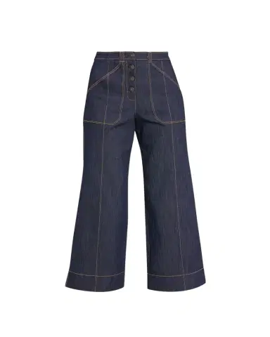 Cinq à Sept Benji Wide-Leg Denim Pants | Thumbnail 1 Cinq à Sept Benji Wide-Leg Denim Pants | Thumbnail 1