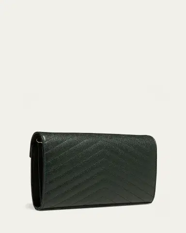 Saint Laurent YSL Monogram Large Wallet on Chain in Grained Leather | Thumbnail 11 Saint Laurent YSL Monogram Large Wallet on Chain in Grained Leather | Thumbnail 11