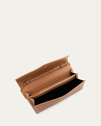 Saint Laurent YSL Monogram Large Wallet on Chain in Grained Leather | Thumbnail 16 Saint Laurent YSL Monogram Large Wallet on Chain in Grained Leather | Thumbnail 16