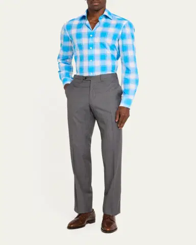 Kiton Men's 15 Micron Wool Trousers | Thumbnail 2 Kiton Men's 15 Micron Wool Trousers | Thumbnail 2