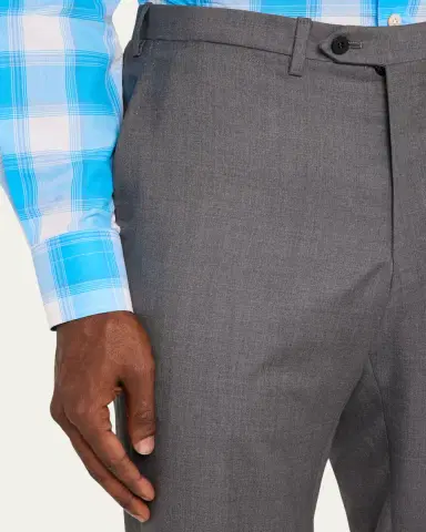 Kiton Men's 15 Micron Wool Trousers | Thumbnail 5 Kiton Men's 15 Micron Wool Trousers | Thumbnail 5