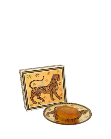 ORTIGIA 1.4oz Ambra Nera Glass Plate & Soap Set | Thumbnail 1 ORTIGIA 1.4oz Ambra Nera Glass Plate & Soap Set | Thumbnail 1
