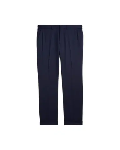 Ralph Lauren Purple Label Gregory Hand-Tailored Wool Serge Trouser | Thumbnail 1 Ralph Lauren Purple Label Gregory Hand-Tailored Wool Serge Trouser | Thumbnail 1