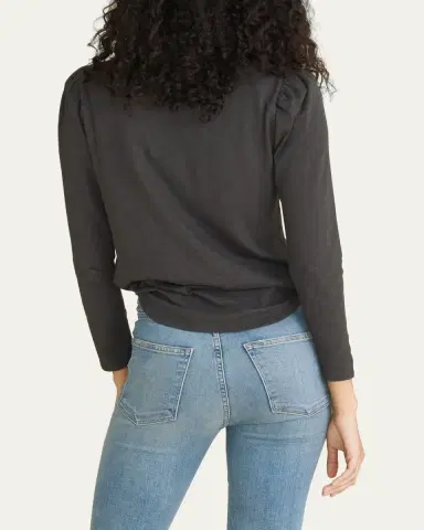 Veronica Beard Mason Long-Sleeve Baseball Tee | Thumbnail 3 Veronica Beard Mason Long-Sleeve Baseball Tee | Thumbnail 3