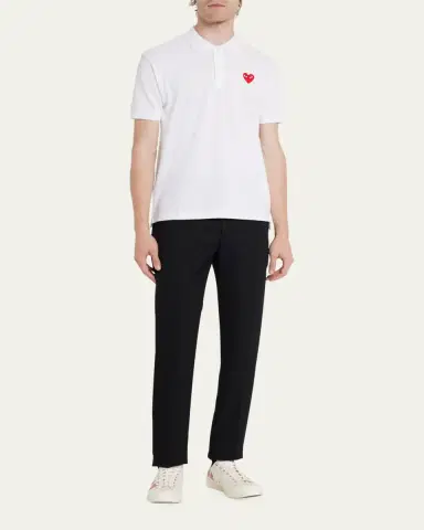 Comme des Garcons Men's Polo Shirt with Heart | Thumbnail 2 Comme des Garcons Men's Polo Shirt with Heart | Thumbnail 2