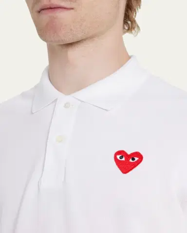 Comme des Garcons Men's Polo Shirt with Heart | Thumbnail 5 Comme des Garcons Men's Polo Shirt with Heart | Thumbnail 5