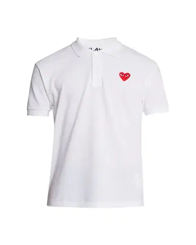 Comme des Garcons Men's Polo Shirt with Heart | Thumbnail 1 Comme des Garcons Men's Polo Shirt with Heart | Thumbnail 1