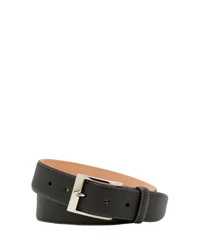 Men's Lagun Grained Leather Belt, 40mm Men's Lagun Grained Leather Belt, 40mm