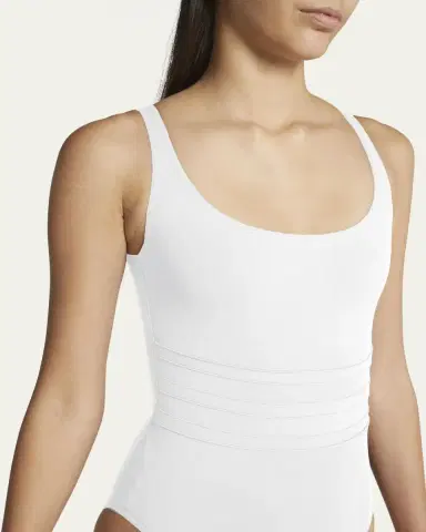 ERES Asia Scoop-Neck One-Piece Swimsuit with Waistband Detail | Thumbnail 5 ERES Asia Scoop-Neck One-Piece Swimsuit with Waistband Detail | Thumbnail 5