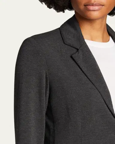 Majestic Filatures French Terry One-Button Blazer | Thumbnail 4 Majestic Filatures French Terry One-Button Blazer | Thumbnail 4