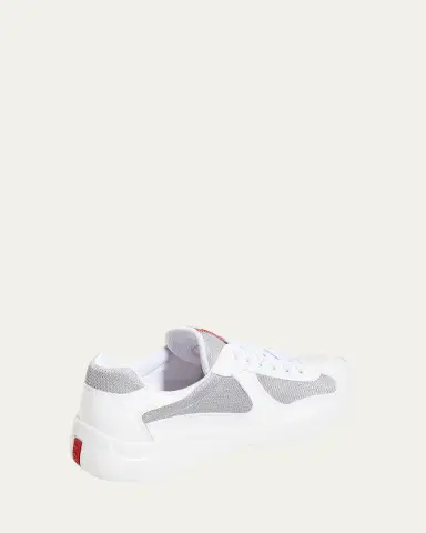 Prada Men's America's Cup Patent Leather Sneakers | Thumbnail 4 Prada Men's America's Cup Patent Leather Sneakers | Thumbnail 4