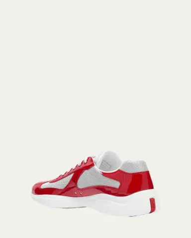 Prada Men's America's Cup Patent Leather Sneakers | Thumbnail 10 Prada Men's America's Cup Patent Leather Sneakers | Thumbnail 10