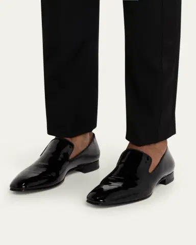 Christian Louboutin Men's Dandelion Patent Leather Loafers | Thumbnail 2 Christian Louboutin Men's Dandelion Patent Leather Loafers | Thumbnail 2