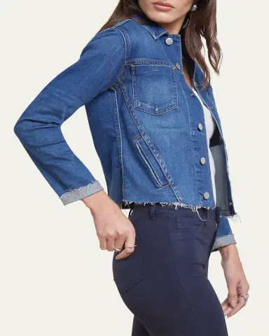 L'Agence Janelle Slim Raw-Edge Jacket | Thumbnail 8 L'Agence Janelle Slim Raw-Edge Jacket | Thumbnail 8