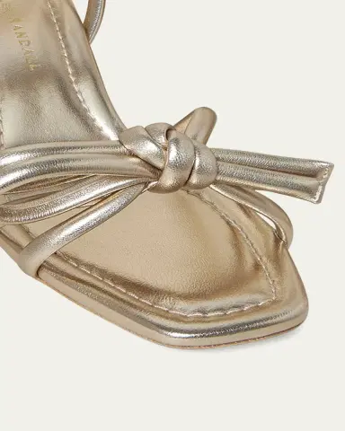 Loeffler Randall Mikel Metallic Bow Ankle-Strap Sandals | Thumbnail 2 Loeffler Randall Mikel Metallic Bow Ankle-Strap Sandals | Thumbnail 2