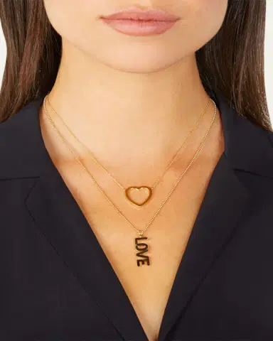 Jennifer Meyer Large Open Heart Necklace | Thumbnail 2 Jennifer Meyer Large Open Heart Necklace | Thumbnail 2