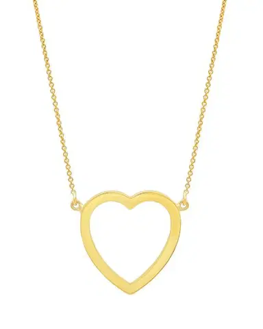 Jennifer Meyer Large Open Heart Necklace | Thumbnail 4 Jennifer Meyer Large Open Heart Necklace | Thumbnail 4