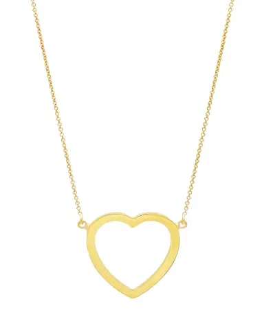 Jennifer Meyer Large Open Heart Necklace | Thumbnail 1 Jennifer Meyer Large Open Heart Necklace | Thumbnail 1