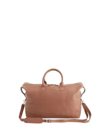 Royce New York Monogrammed Leather Duffel Bag with Suitcase Handle Strap | Thumbnail 1 Royce New York Monogrammed Leather Duffel Bag with Suitcase Handle Strap | Thumbnail 1