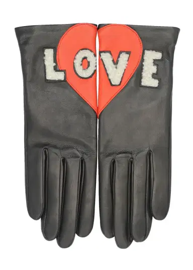 Agnelle Love Leather Gloves | Thumbnail 3 Agnelle Love Leather Gloves | Thumbnail 3