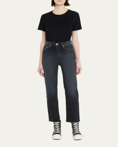 RE/DONE 70s Stovepipe Distressed Jeans | Thumbnail 2 RE/DONE 70s Stovepipe Distressed Jeans | Thumbnail 2