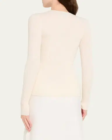 Gabriela Hearst Browning Cashmere Ribbed Top | Thumbnail 3 Gabriela Hearst Browning Cashmere Ribbed Top | Thumbnail 3