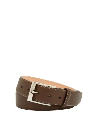 Simonnot Godard Men's Lagun Grained Leather Belt, 40mm | Thumbnail 1 Simonnot Godard Men's Lagun Grained Leather Belt, 40mm | Thumbnail 1