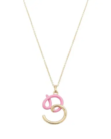 Bea Bongiasca Enamel Letter Necklace | Thumbnail 1 Bea Bongiasca Enamel Letter Necklace | Thumbnail 1