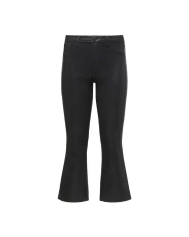 L'Agence Kendra High-Rise Coated Crop Flare Jeans | Thumbnail 1 L'Agence Kendra High-Rise Coated Crop Flare Jeans | Thumbnail 1
