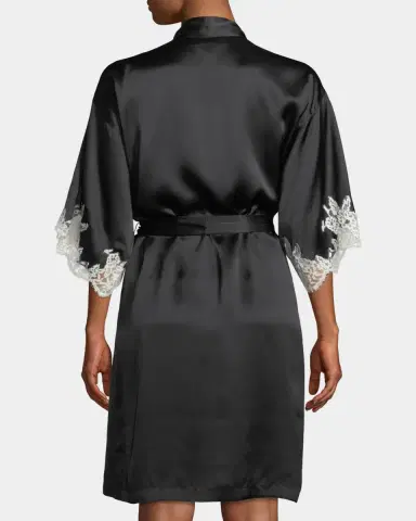Lise Charmel Splendeur Lace-Trim Silk-Blend Robe | Thumbnail 3 Lise Charmel Splendeur Lace-Trim Silk-Blend Robe | Thumbnail 3