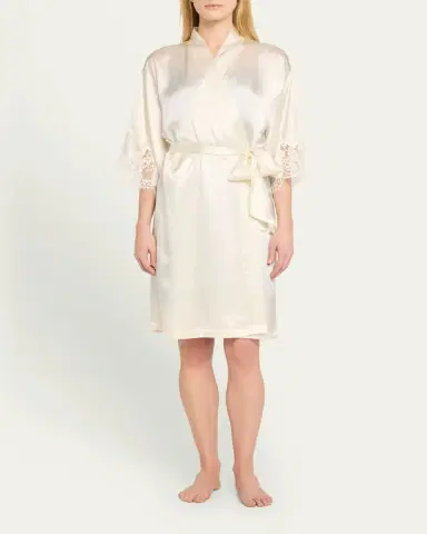 Lise Charmel Splendeur Lace-Trim Silk-Blend Robe | Thumbnail 5 Lise Charmel Splendeur Lace-Trim Silk-Blend Robe | Thumbnail 5