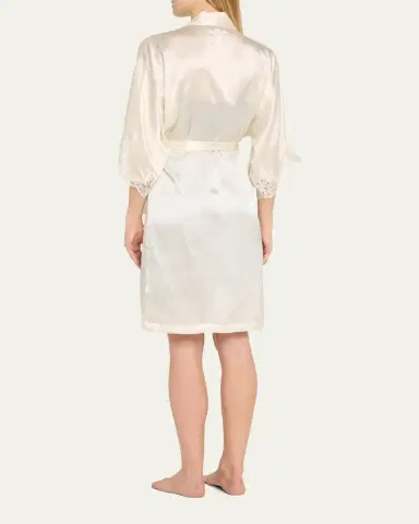 Lise Charmel Splendeur Lace-Trim Silk-Blend Robe | Thumbnail 6 Lise Charmel Splendeur Lace-Trim Silk-Blend Robe | Thumbnail 6