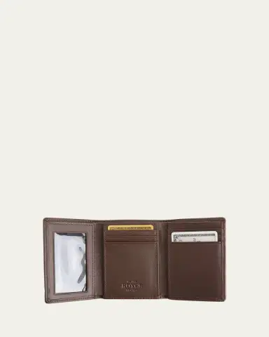 ROYCE New York Personalized Leather Trifold Wallet | Thumbnail 3 ROYCE New York Personalized Leather Trifold Wallet | Thumbnail 3