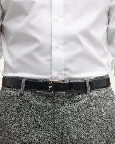 Simonnot Godard Men's Saffiano Leather Belt, 30mm | Thumbnail 2 Simonnot Godard Men's Saffiano Leather Belt, 30mm | Thumbnail 2