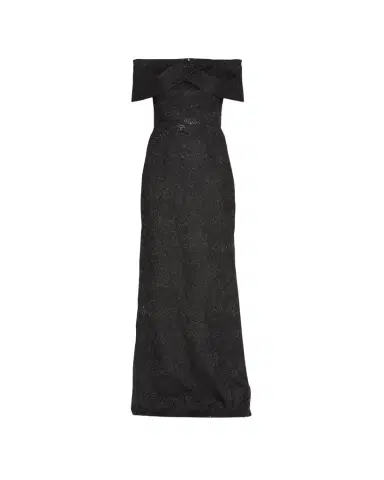 Rickie Freeman for Teri Jon Off-Shoulder Jacquard Column Gown | Thumbnail 1 Rickie Freeman for Teri Jon Off-Shoulder Jacquard Column Gown | Thumbnail 1