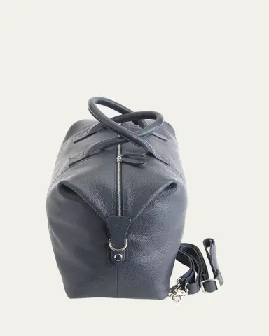 Royce New York Monogrammed Leather Duffel Bag with Suitcase Handle Strap | Thumbnail 3 Royce New York Monogrammed Leather Duffel Bag with Suitcase Handle Strap | Thumbnail 3