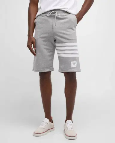 Thom Browne Men's 4-Bar Basic Terry Sweat Shorts | Thumbnail 2 Thom Browne Men's 4-Bar Basic Terry Sweat Shorts | Thumbnail 2