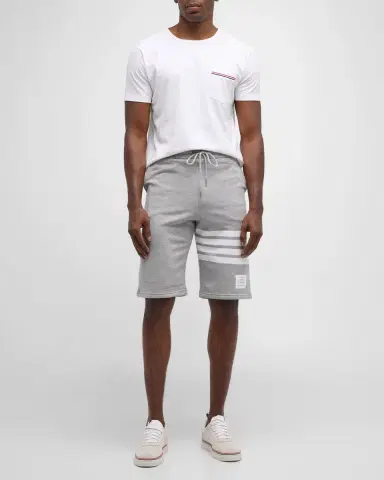 Thom Browne Men's 4-Bar Basic Terry Sweat Shorts | Thumbnail 3 Thom Browne Men's 4-Bar Basic Terry Sweat Shorts | Thumbnail 3