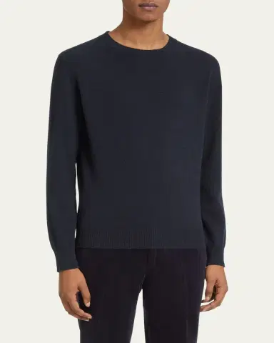 Zegna Men's Cashmere Crewneck Sweater | Thumbnail 3 Zegna Men's Cashmere Crewneck Sweater | Thumbnail 3