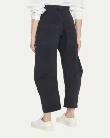Nili Lotan Shon Mid-Rise Cropped Pants | Thumbnail 3 Nili Lotan Shon Mid-Rise Cropped Pants | Thumbnail 3
