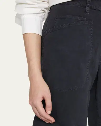 Nili Lotan Shon Mid-Rise Cropped Pants | Thumbnail 5 Nili Lotan Shon Mid-Rise Cropped Pants | Thumbnail 5