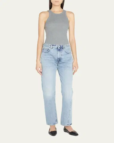 TOTEME Twisted Seam Straight-Leg Denim Pants | Thumbnail 2 TOTEME Twisted Seam Straight-Leg Denim Pants | Thumbnail 2