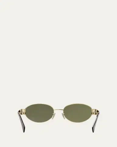 Celine Triomphe Oval Metal Sunglasses | Thumbnail 5 Celine Triomphe Oval Metal Sunglasses | Thumbnail 5