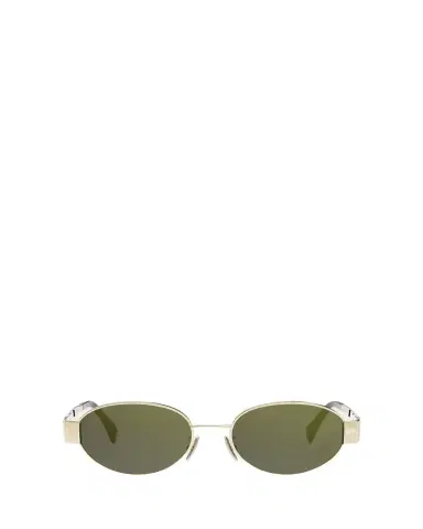 Celine Triomphe Oval Metal Sunglasses | Thumbnail 1 Celine Triomphe Oval Metal Sunglasses | Thumbnail 1